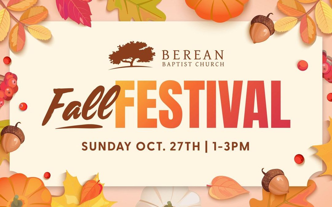 Join the Fun: Fall Festival at Berean Baptist Church in Snellville, GA